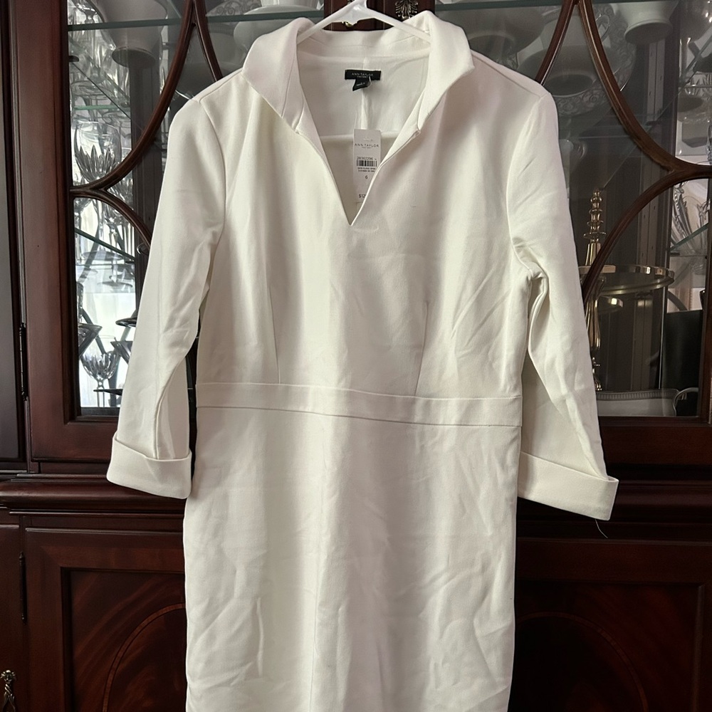 Ann Taylor factory 3/4 sleeve sheath dress size 6